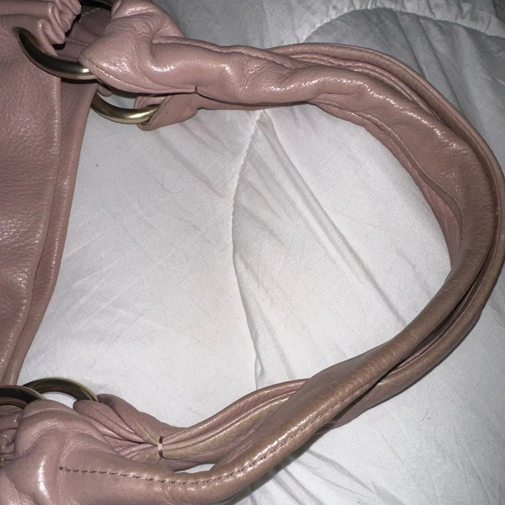 Furla Soft Leather Shoulder Bag in Dusty Rose - Picture 8 of 11